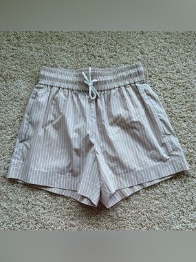 FRAME Striped Drawstring‎ Lounge Shorts Small